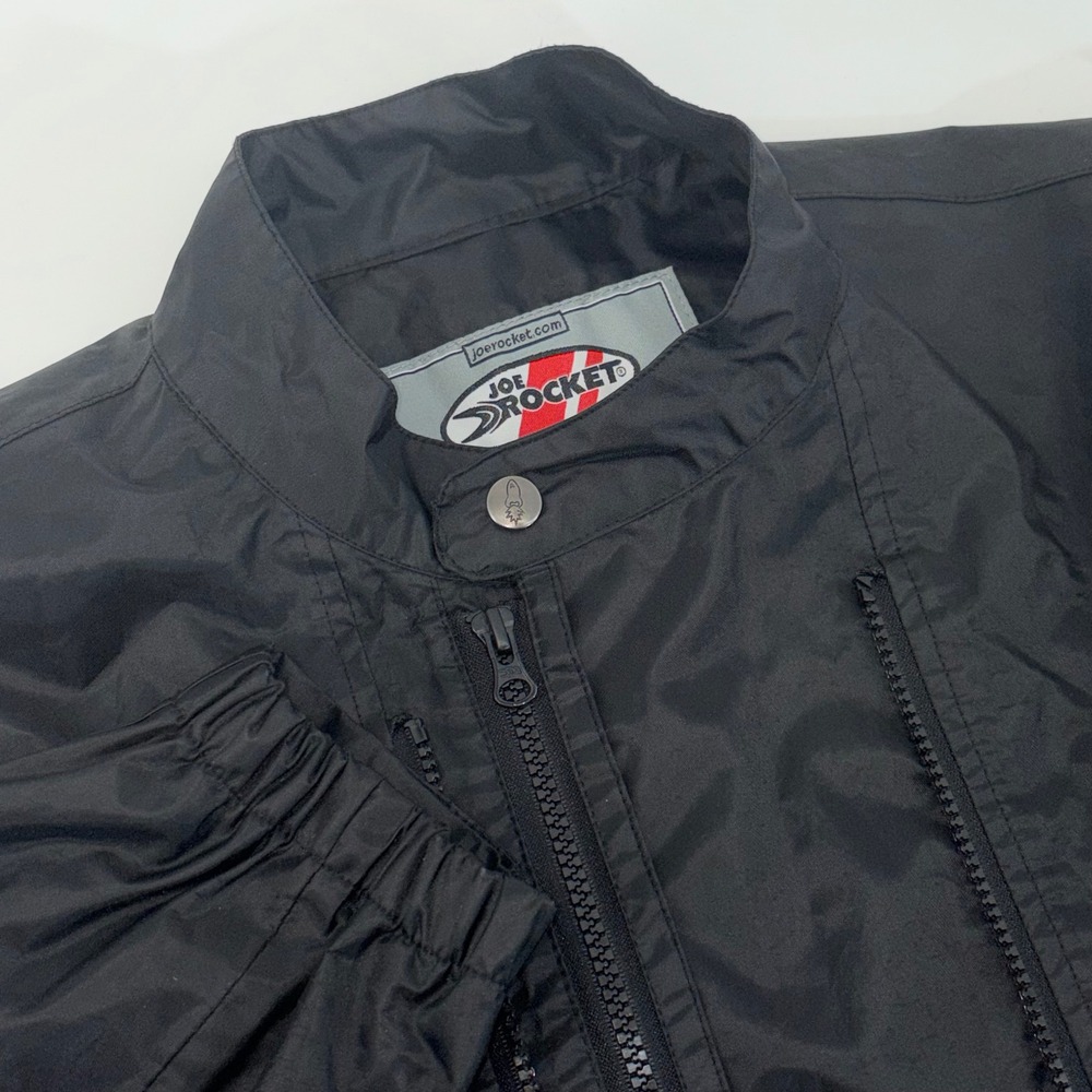 Joe Rocket Mens Black Motorcycle Jacket Liner Tall XL Full Zip Snap Collar